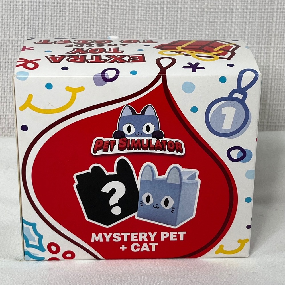 Pet Simulator Mystery Pet Cat Clip On Figures Holiday Box Set 2pc